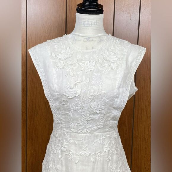 Veronica Beard Kerison Embroidered Minidress szie 8 - Picture 7 of 14